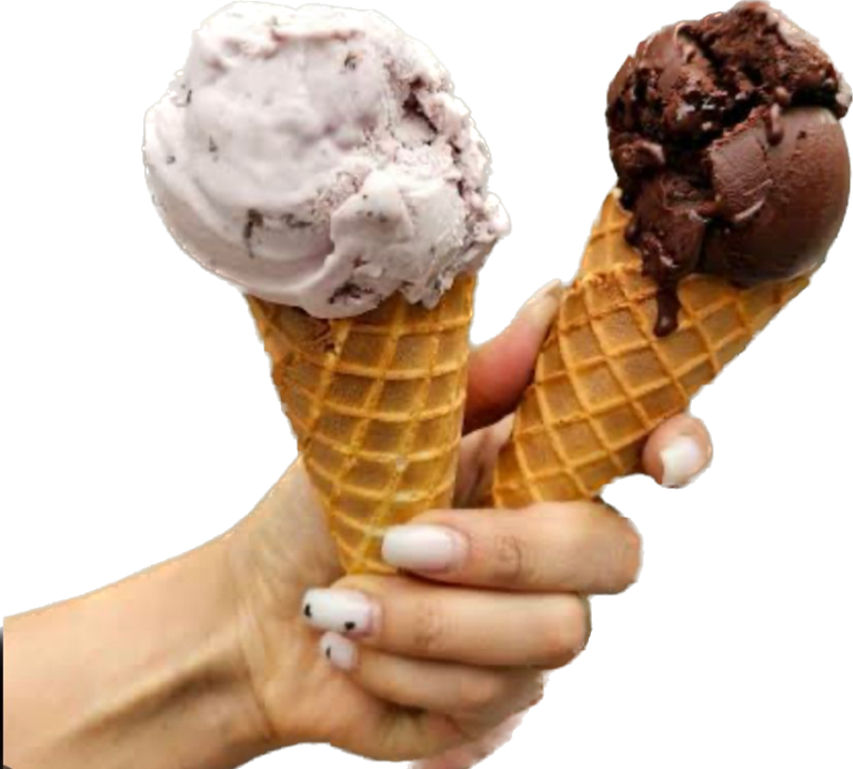 sprinkle cone with hand